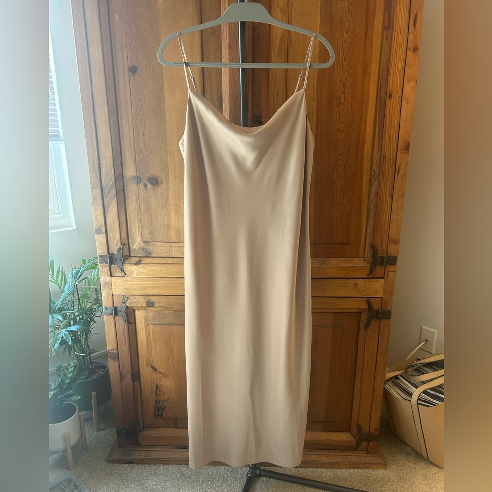 Banana Republic Factory Beige Slip Dress